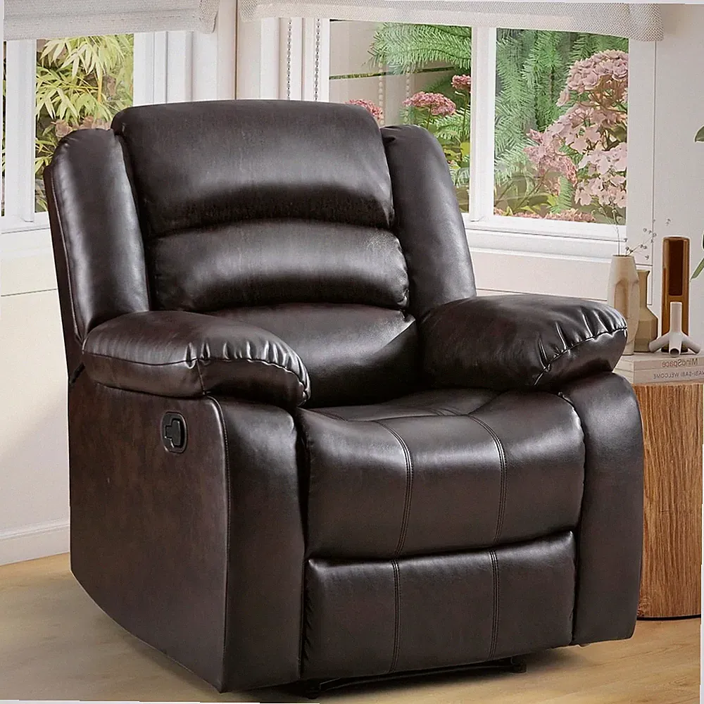 Leather Manual Recliner